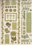 DENI MECHELLE - GREEN FLOWER STICKERS