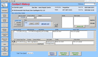 ..... See a close up of the Contact History screen
